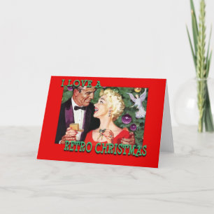 LoveChristmasCouple-GreetingCard Feestdagen Kaart