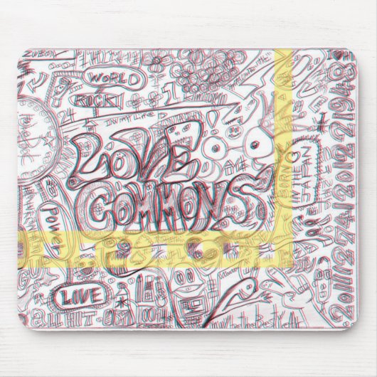 LOVECOMMONS　マウスパッド MUISMAT (Voorkant)