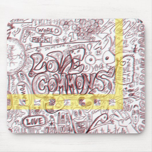 LOVECOMMONS　マウスパッド MUISMAT (Voorkant)