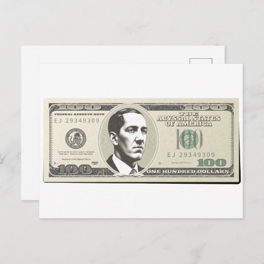 Lovecraft Dollar Briefkaart (Voorkant / Achterkant)