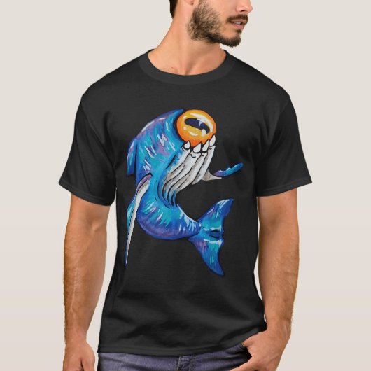 Lovecraftiaans haaimonster t-shirt (Voorkant)