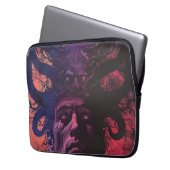 Lovecraftiaanse Donkere Fantasie Laptop Sleeve (Voorkant Links)