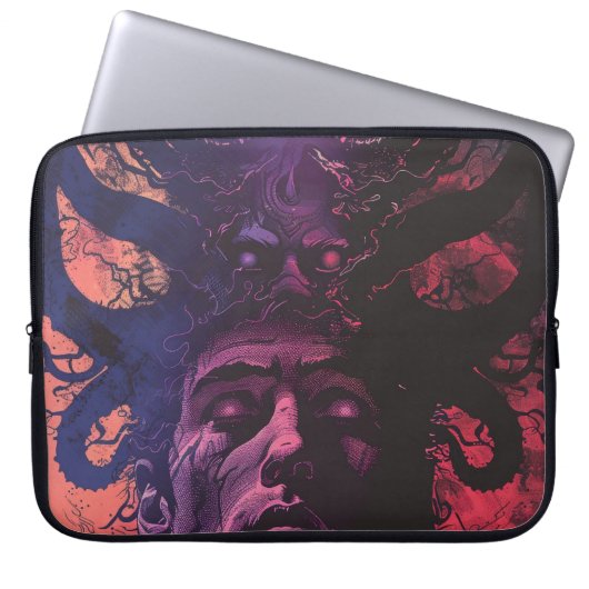 Lovecraftian Dark Fantasy Laptop Sleeve (Voorkant)