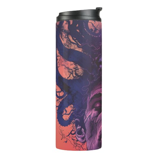 Lovecraftian Dark Fantasy Thermosbeker (Gedraaid links)