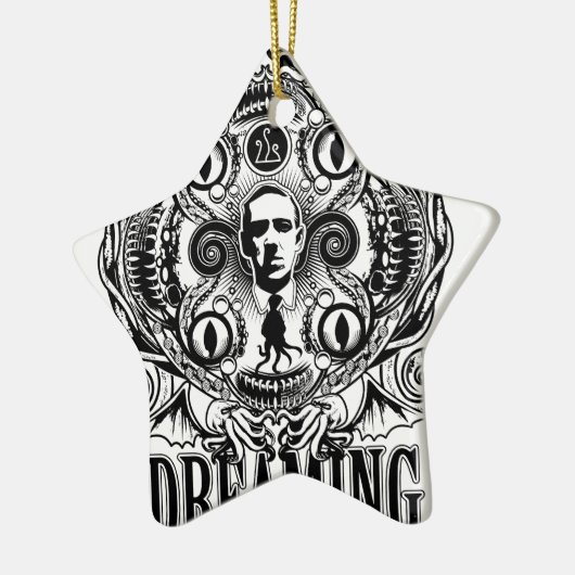 Lovecraftian Dreams Keramisch Ornament (Links)