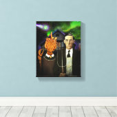 Lovecraftian Gothic canvas afdrukken (8x10) (Insitu (Houten vloer))