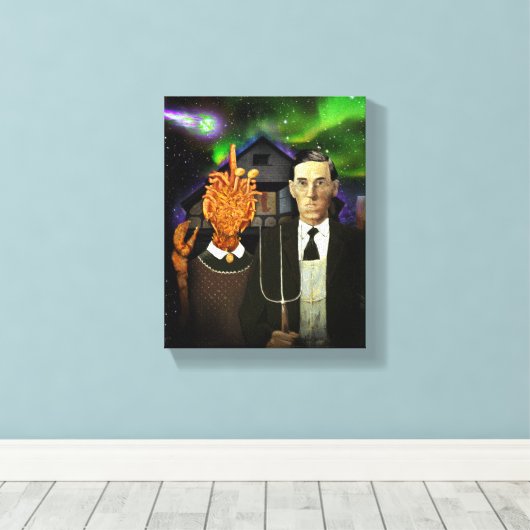 Lovecraftian Gothic canvas afdrukken (8x10) (Insitu (Houten vloer))