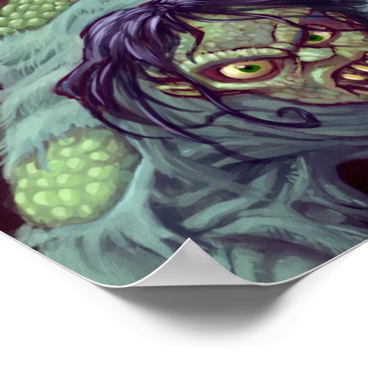 Lovecraft's schaduw over Insmouth poster (Hoek)