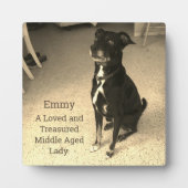 Loved and Treasured, Pet Photo Typography Fotoplaat (Voorkant)