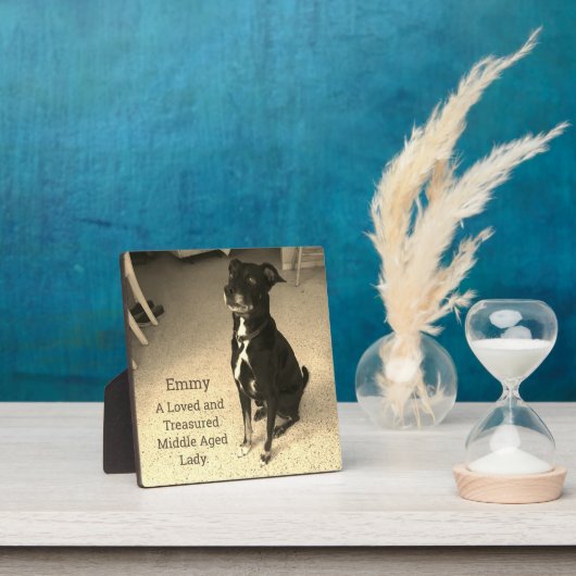 Loved and Treasured, Pet Photo Typography Fotoplaat (Insitu)