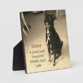 Loved and Treasured, Pet Photo Typography Fotoplaat (Voorkant)