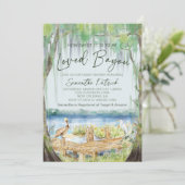Loved Bayou Swamp Baby shower Invitation Kaart (Staand voorkant)