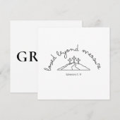 Loved Beyond Invitation Christelijk Kaart Faith (Voorkant / Achterkant)