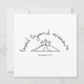 Loved Beyond Invitation Christelijk Kaart Faith (Voorkant)