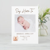 Loved Beyond Measure Baby Aankondiging (Staand voorkant)