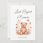 Loved Beyond Measure Baby Aankondiging (Achterkant)