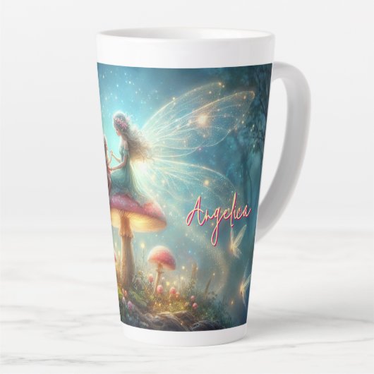 Loved Beyond Measure Gepersonaliseerde Fairy Latte Latte Mok (Rechterhoek)