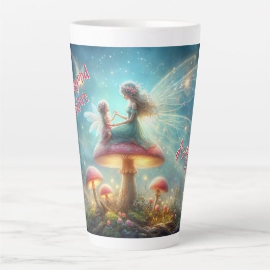Loved Beyond Measure Gepersonaliseerde Fairy Latte Mok (Voorkant)