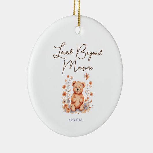 Loved Beyond Measure Latte Mok Keramisch Ornament (Rechts)