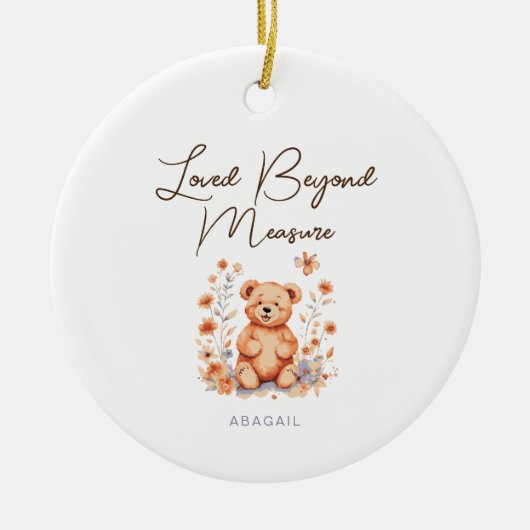 Loved Beyond Measure Latte Mok Keramisch Ornament (Voorkant)