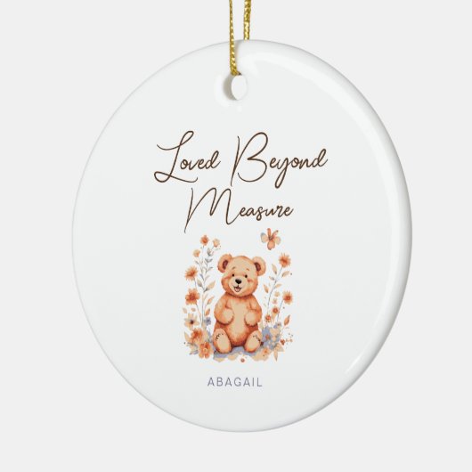Loved Beyond Measure Latte Mok Keramisch Ornament (Links)
