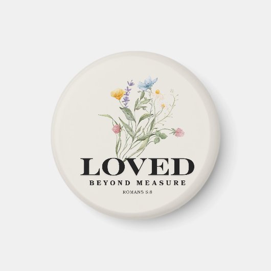 Loved Beyond Measure – Romans 5:8 Christian Bible  Magneet (Voorkant)