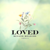 Loved Beyond Measure – Romans 5:8 Christian Bible  Raamsticker (Vel 3)