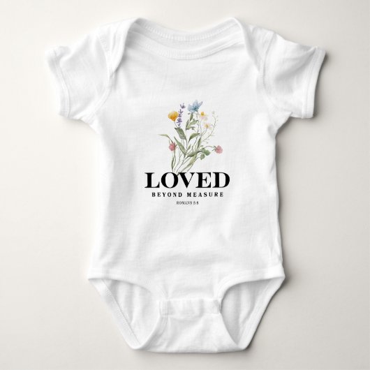 Loved Beyond Measure – Romans 5:8 Christian Bible  Romper (Voorkant)