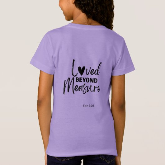 Loved beyond measure t-shirt (Achterkant)