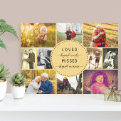 Loved Beyond Words Herembrance Foto Collage Canvas Afdruk