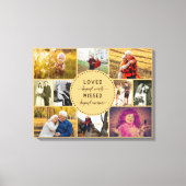 Loved Beyond Words Herembrance Foto Collage Canvas Afdruk (Voorkant)