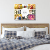 Loved Beyond Words Herembrance Photo Collage White Canvas Afdruk (Insitu (Slaapkamer))