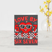 Loved By 67 Valentines Six Seven Meme Hearts 6 7 W Kaart (Gele Bloem)