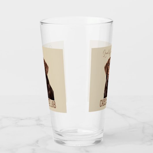 Loved By A Chocolate Lab Labrador Dog Lover Glas (Links)