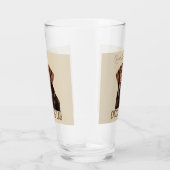 Loved By A Chocolate Lab Labrador Dog Lover  Glas (Rechts)