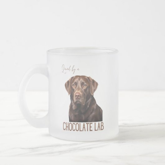 Loved By A Chocolate Lab Labrador Dog Lover Matglas Koffiemok (Links)