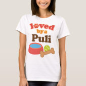 Loved by a Puli (Hondenras) T-shirt (Voorkant)