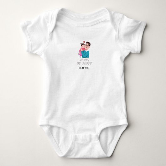 Loved by Daddy - Cute Father and Daughter Romper (Voorkant)