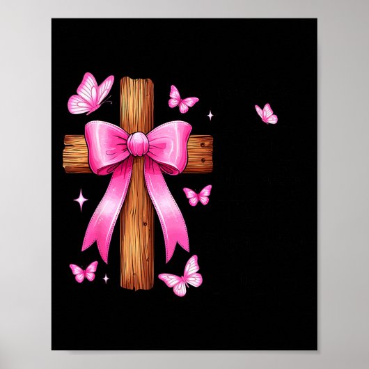 Loved By God Chosen By Jesus Baptized 2025 Coquett Poster (Voorkant)