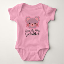 Loved By My Godmother Baby T-shirt voor meisjes