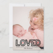 Loved Cute Valentijnsdag-fotokaart (Voorkant)