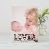 Loved Cute Valentijnsdag-fotokaart (Staand voorkant)