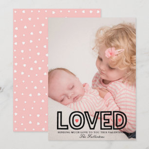 Loved Cute Valentijnsdag-fotokaart
