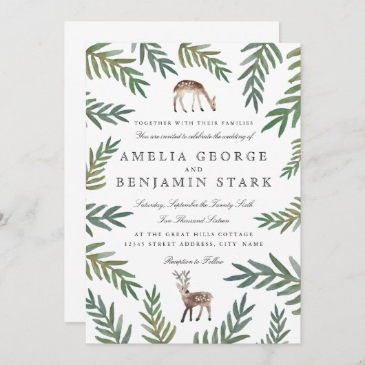 Loved Dearly Wedding Kaart (Voorkant / Achterkant)