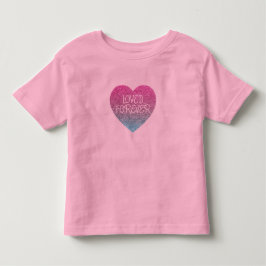 Loved Forever Lovertjes Hart Modern Meisjes T-Shir Kinder Shirts