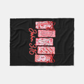 Loved John 3 16 Christian Loves Valentine's Day Go Fleece Deken (Voorkant (Horizontaal))