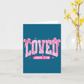 Loved John 3 16 Christian Loves Valentine's Day Go Kaart (Gele Bloem)