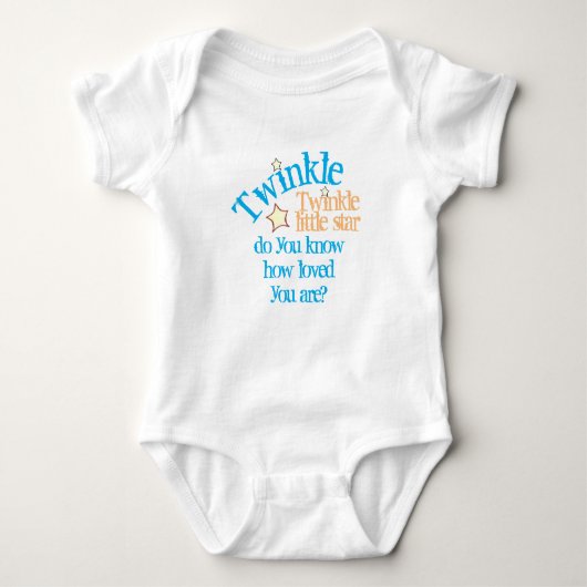 Loved Little Star Personalized Twinkle Romper (Voorkant)