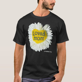 Loved mam Heart Daisy Moederdag Flower 5 T-shirt