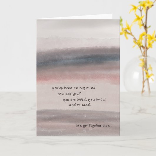 Loved & Missed Kaart (Gele Bloem)